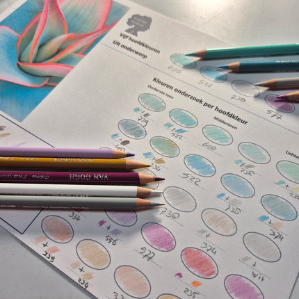 3, 10 en 17 april - Onderzoek naar kleurpotlood en papier techniek 3 daagse