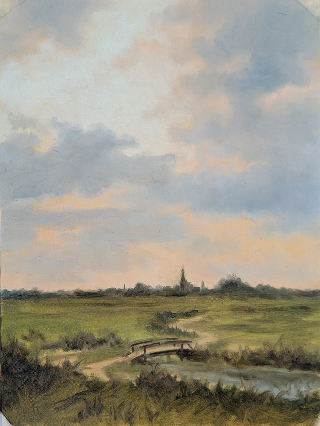 21 september - Landschap met wolkenlucht