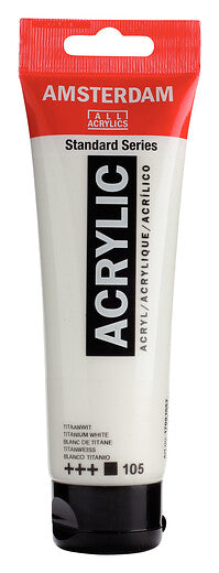 Amsterdam Standard Series Acrylic Tube 120 ml Titanium White 105