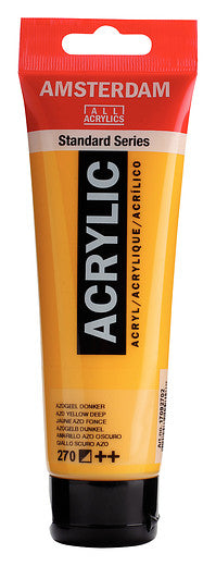 Amsterdam Standard Series Acrylic Tube 120 ml Azo Yellow Deep 270