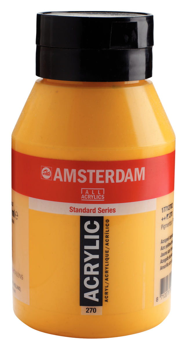 Amsterdam Standard Series Acrylic Jar 1000 ml Azo Yellow Deep 270