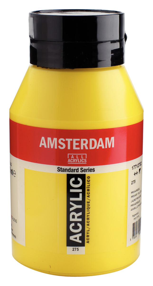 Amsterdam Standard Series Acrylic Jar 1000 ml Primary Yellow 275
