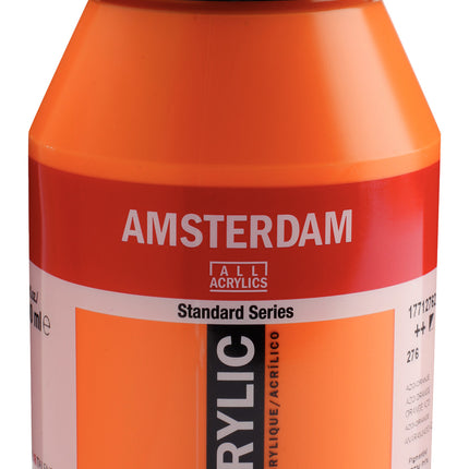 Amsterdam Standard Series Acrylic Jar 1000 ml Azo Orange 276