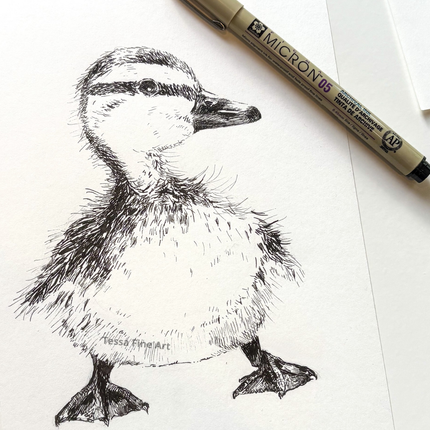 13 november - Eendje met fineliner