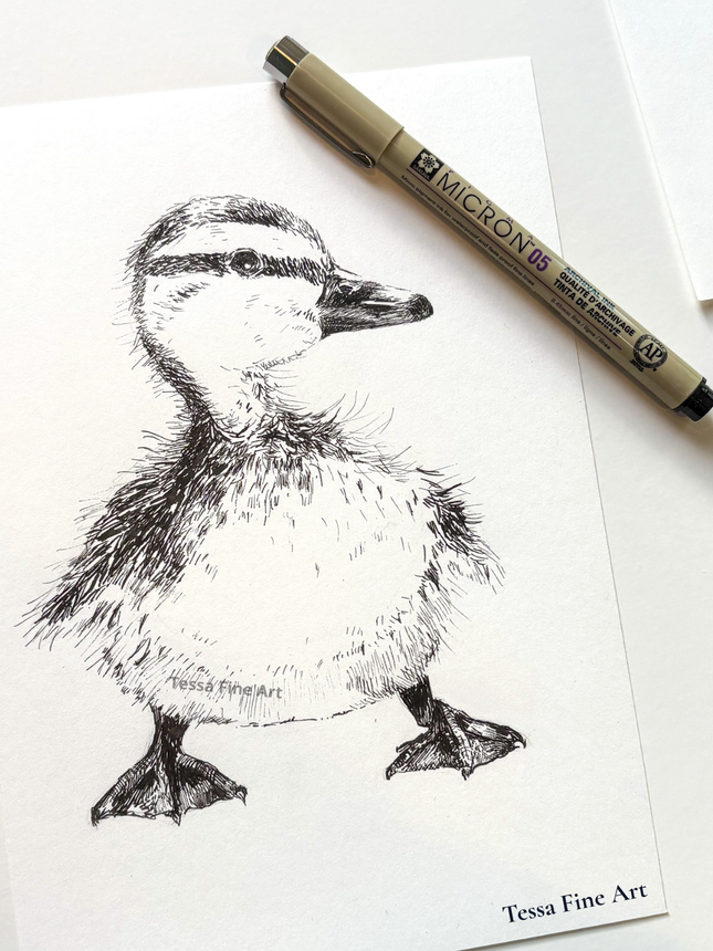 13 november - Eendje met fineliner