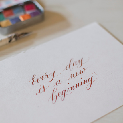 10 november - Moderne Kalligrafie