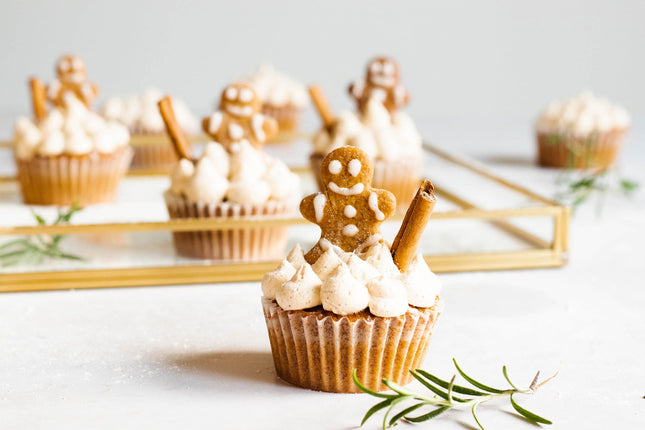 11 december - Kerst cupcakes met aquarel