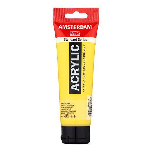Amsterdam Standard Series Acrylic Tube 120 ml Primary Yellow 275