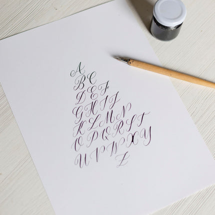 25 november - Moderne Kalligrafie met Oostindische inkt en Finetec in Kerstthema