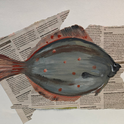 5 februari - Fish and Chips met acrylverf