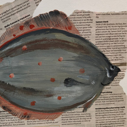 5 februari - Fish and Chips met acrylverf