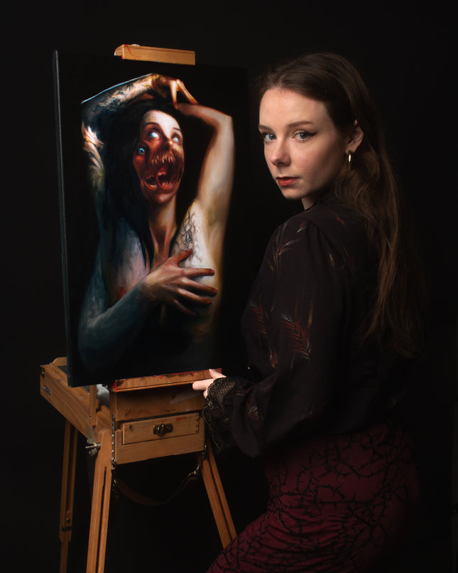 25 juni - Portret in Siobhan horror stijl!