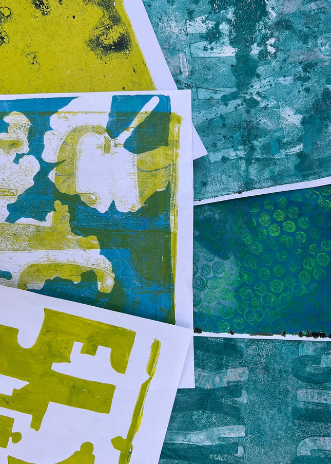 20 maart - Gelprinting Ontdek de magie van monoprint
