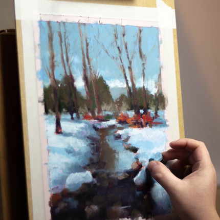 6 november - In the snow in Pastel