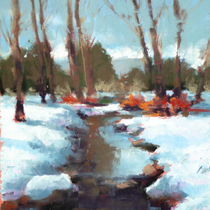 6 november - In the snow in Pastel