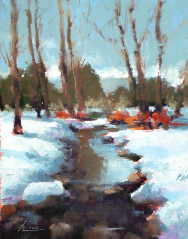 6 november - In the snow in Pastel