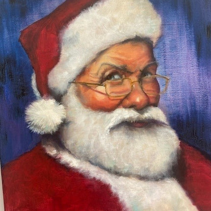 6 december - Portret Kerstman met Cobra olieverf