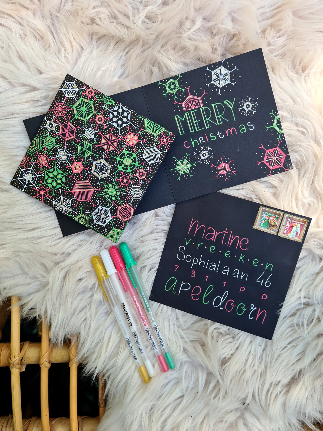 Zentangle inspired Kerstkaarten + workshop