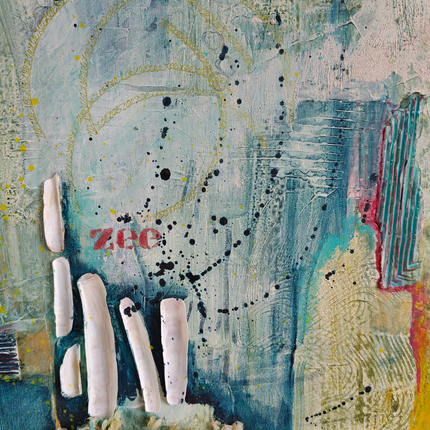 22 oktober - Structuren en letters met acrylverf