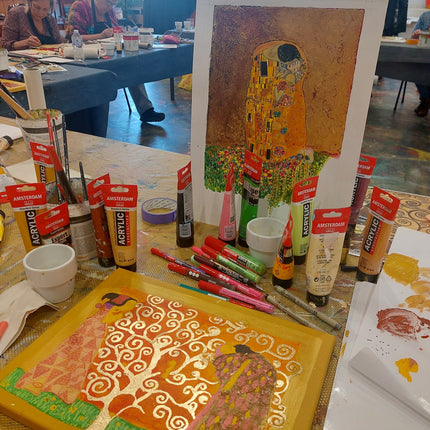 14 oktober - Mixed Media workshop inspiratie Klimt