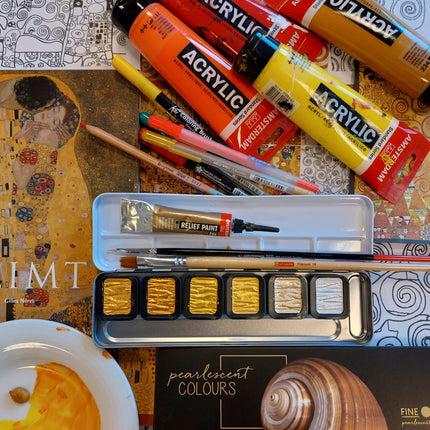 14 oktober - Mixed Media workshop inspiratie Klimt