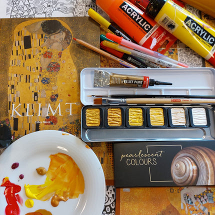 14 oktober - Mixed Media workshop inspiratie Klimt