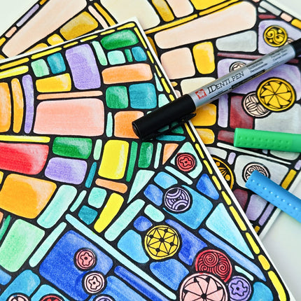 21 oktober - Glass Stained Window Zentangle Inspired Art ONLINE