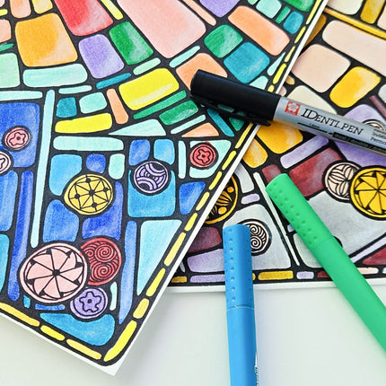 21 oktober - Glass Stained Window Zentangle Inspired Art ONLINE