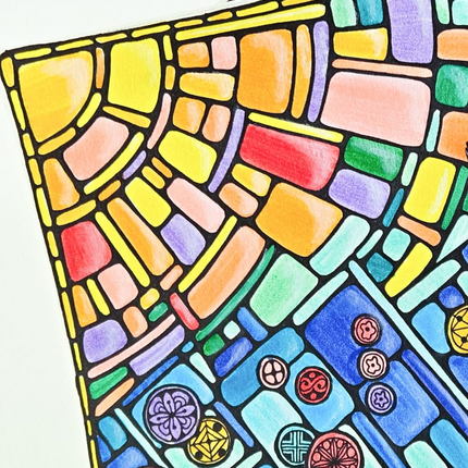 21 oktober - Glass Stained Window Zentangle Inspired Art ONLINE