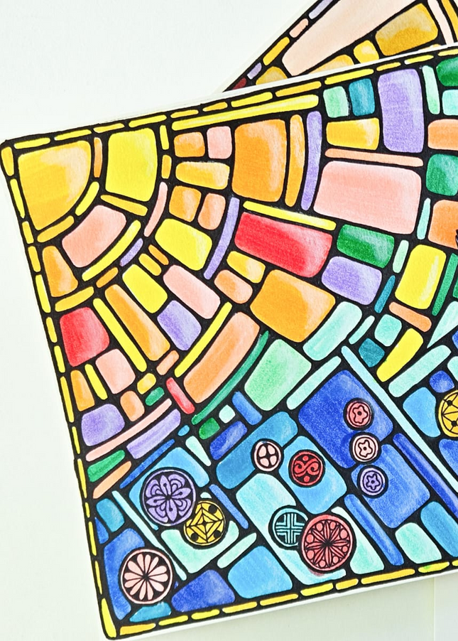 21 oktober - Glass Stained Window Zentangle Inspired Art ONLINE