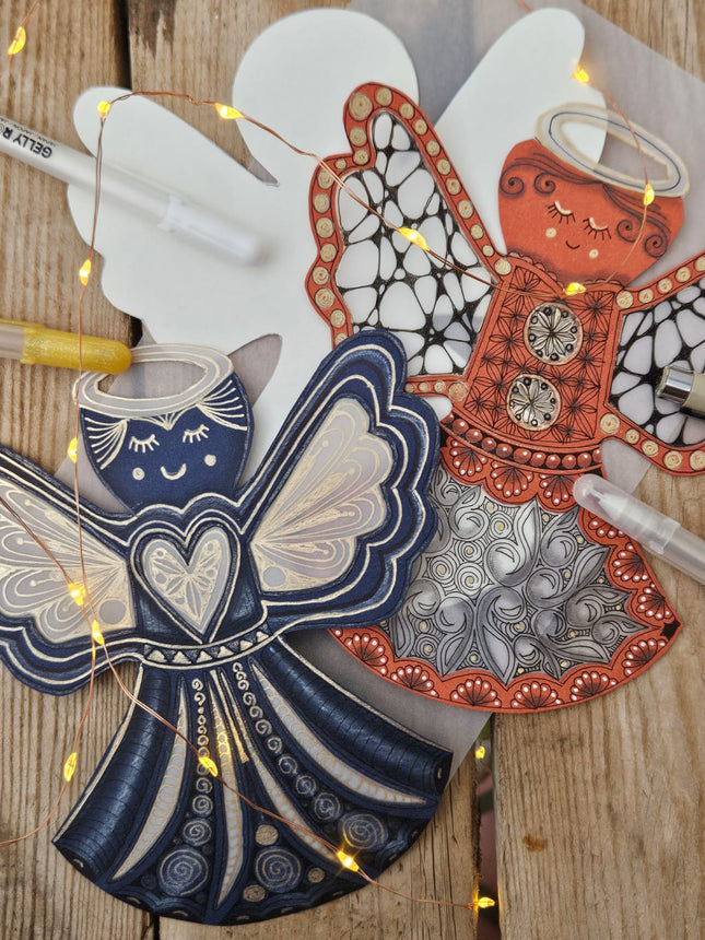 19 november - Kerstengel Zentangle Inspired Art ONLINE