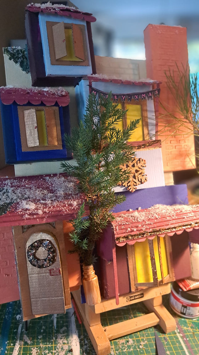 1 december - Casa Navidad - Mixed Media