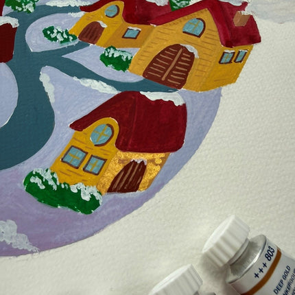 26 november - Winter Wonderland in Gouache - beperkt palet