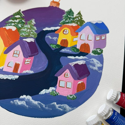 26 november - Winter Wonderland in Gouache - beperkt palet