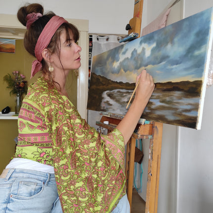 21 september - Landschap met wolkenlucht