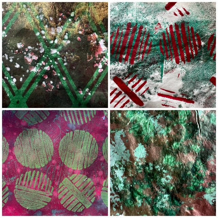 2 december - Gelprinting, de magie van monoprint in Kerstsfeer