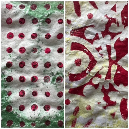2 december - Gelprinting, de magie van monoprint in Kerstsfeer