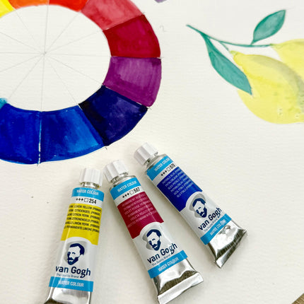 7 augustus - Tropische aquarel met een beperkt palet