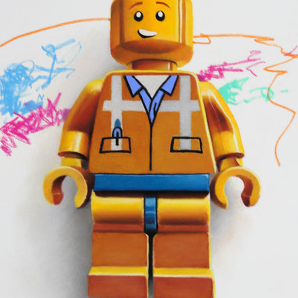 26 februari - Hyper-realisme Lego met pastel potloden