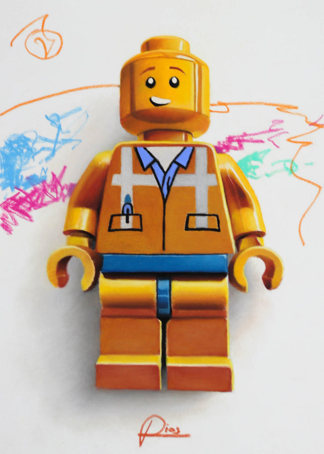 26 februari - Hyper-realisme Lego met pastel potloden