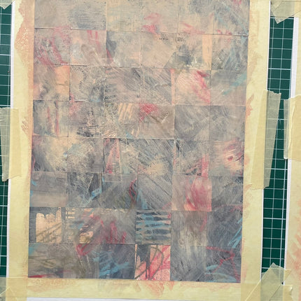 9 oktober - Mixed media collage met Monotype