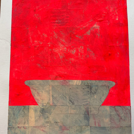 9 oktober - Mixed media collage met Monotype