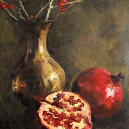 24 november - Stilleven in èèn dag met olieverf