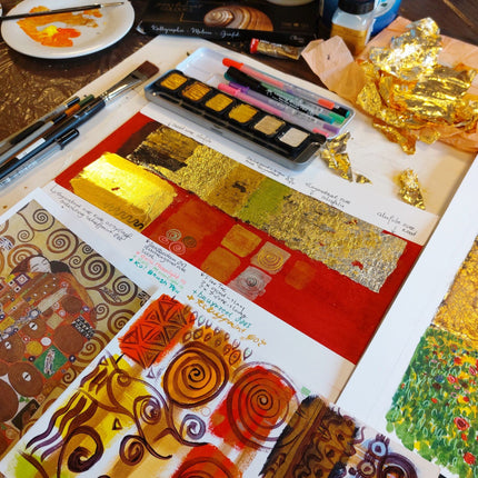 14 oktober - Mixed Media workshop inspiratie Klimt