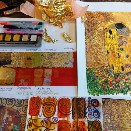 14 oktober - Mixed Media workshop inspiratie Klimt