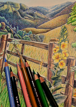 Afbeelding in Gallery-weergave laden, 26 mei - Kleurpotlood: Landschap

